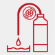 Icon that shows an automatic resin refill