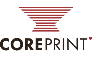 Image of the logo from our partner, Coreprint