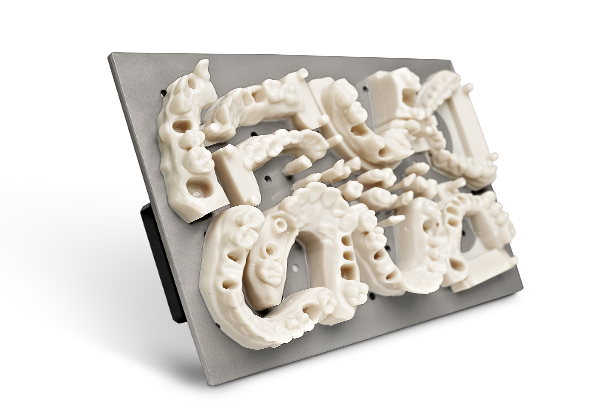 C&B Dental Models on the D50+ build platform
