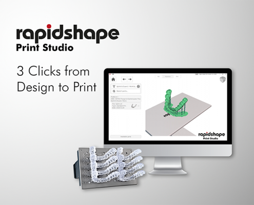 Image shows Rapid Shape Print Studio Slicing Software