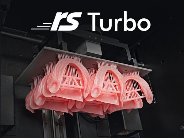 Several Denture Bases Printed on a Rapid Shape PRO 30 using RS Turbo