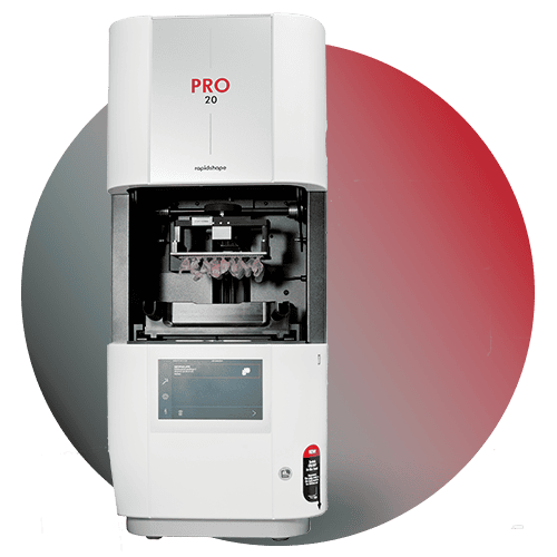 PRO 20 open hood with printed ear molds