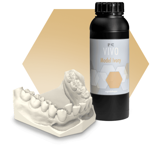 Perfectly printed 3D printed C&B Model using RS VIVO Ivory